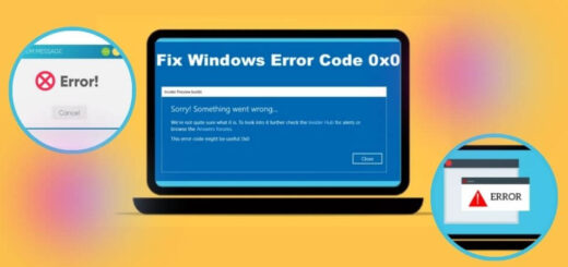 How to Fix Window Error 0x0 0x0